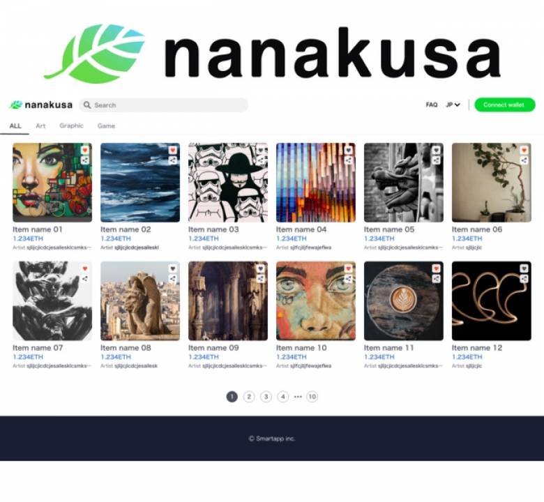日本発NFTマーケットプレイス『nanakusa』がβ版サービスを開始