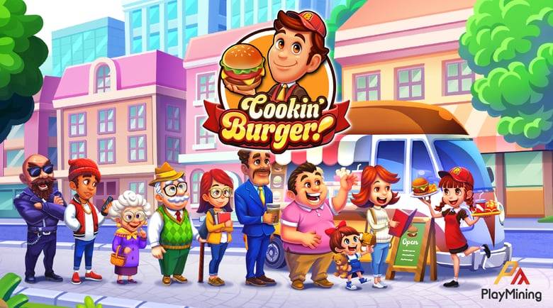 DEA、PlayMining第4弾・初サードパーティゲームタイトル「Cookin' Burger」のローンチ＆プレセール