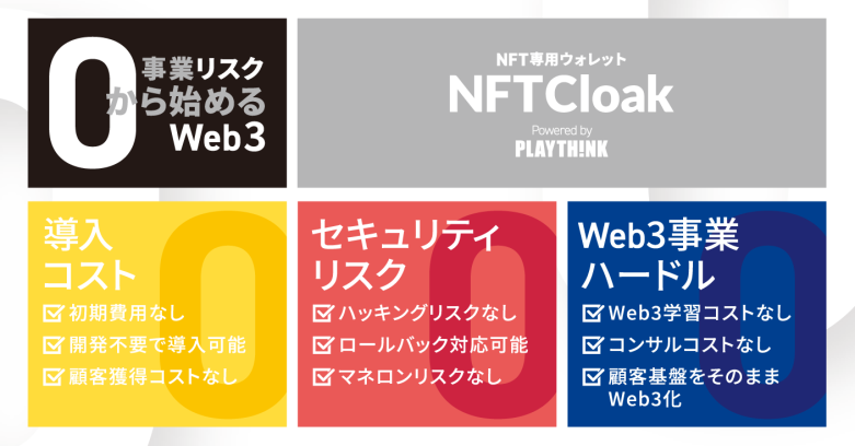 「リスク0から事業をWeb3化」NFTCloakがブロックチェーンEXPO【春】に出展