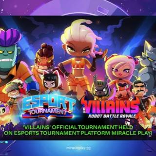 ブロックチェーンベースのeスポーツトーナメントプラットフォーム「ミラクルプレイ」、公式トーナメント「Villains: Robot BattleRoyale」を開催！