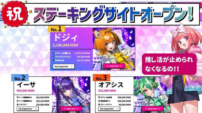 Coin Musume Launches Token and NFT Staking Site and Distributes Limited Edition Wedding Costume NFTs