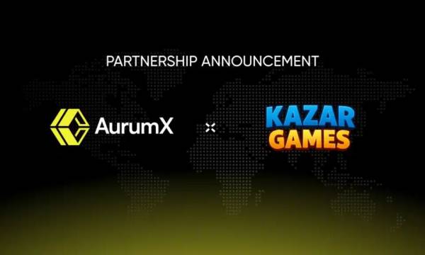 AurumX and Kazar Games partner on February 28 to build Web3 game financial infrastructure, with a track record of 7 games, 100,000 wallets, and 12 million transactions.
