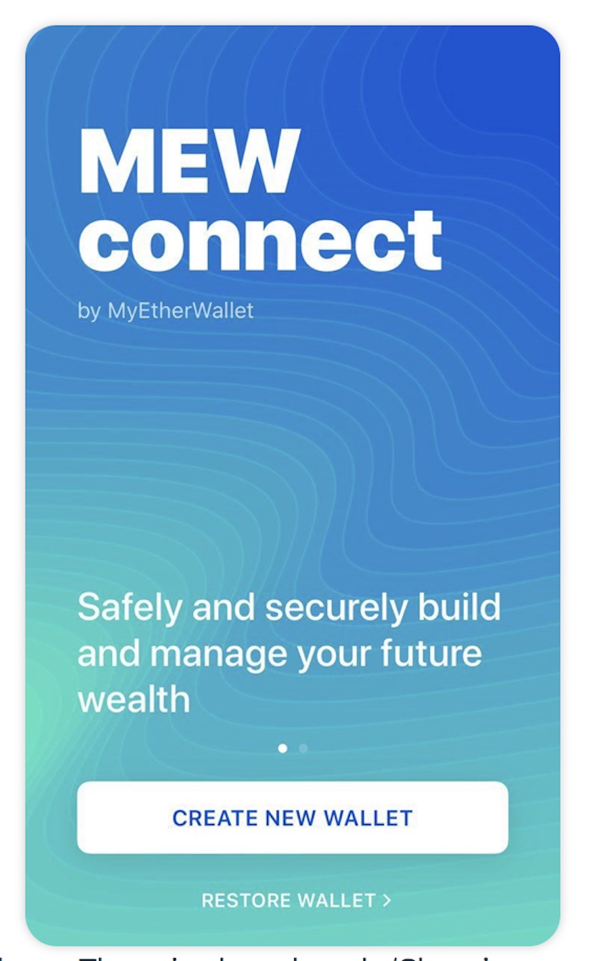 MyEtherWallet(マイイーサーウォレット)で自分のウォレットにアクセスする方法：MEWconnect