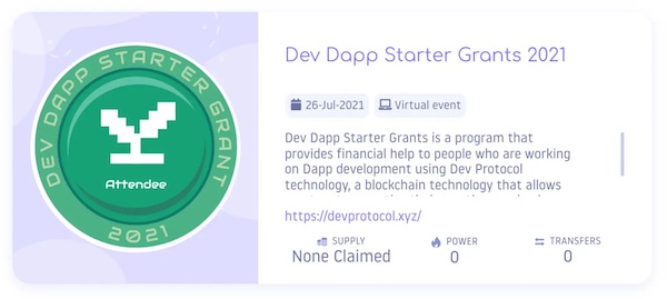 DEVプロトコルが開発者助成金「Dev Dapp Starter Grants」の採択プロジェクトを発表