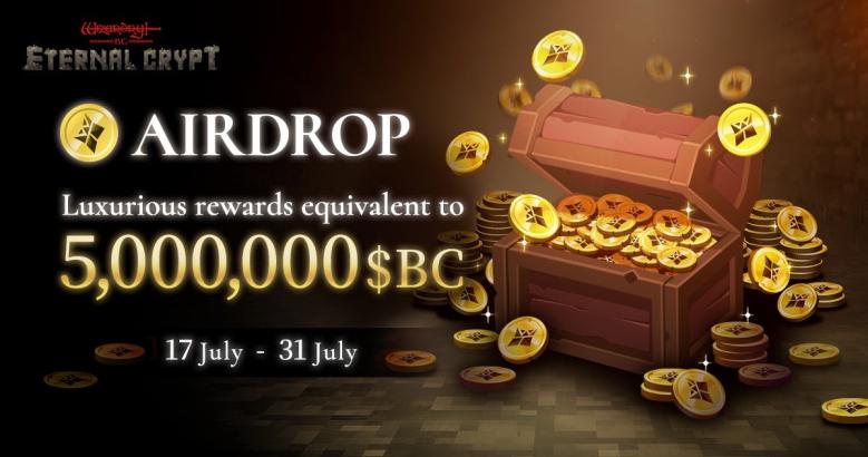 総額5,000,000＄BC相当の＄BCトークンやNFTアイテムが当たるエアドロップキャンペーン「Wizardry BC AIRDROP」