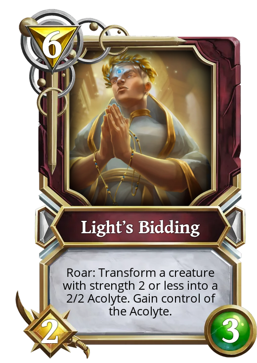 Light's Bidding