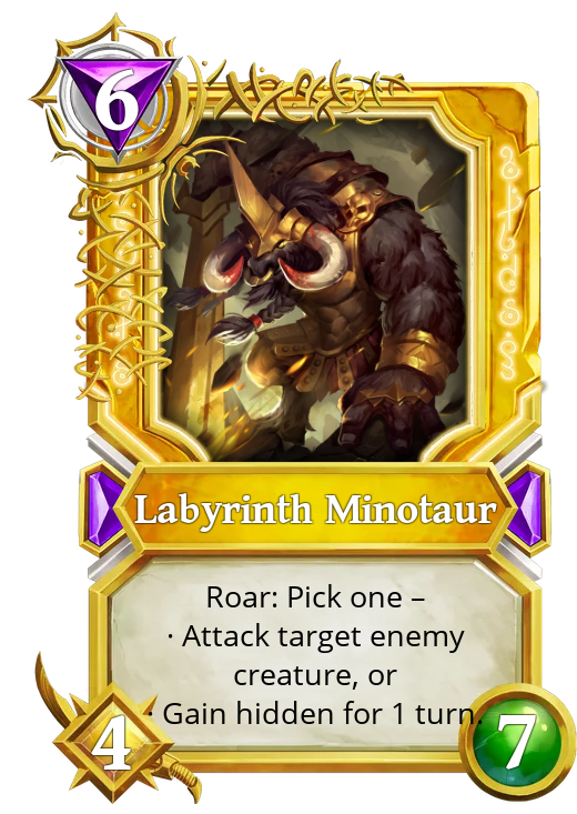 Labyrinth Minotaurの取引価格推移・相場情報 Gods Unchained TCG(ゴッズ アンチェインド) ブロック